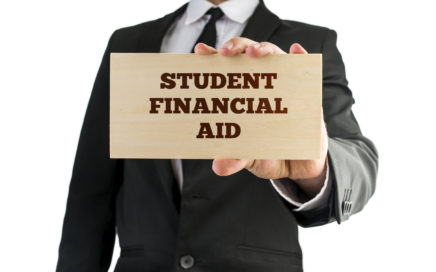 Financial Aid sign